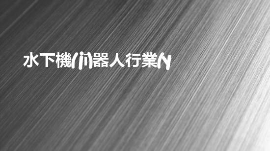 水下機(jī)器人行業(yè)標(biāo)準(zhǔn)：突破技術(shù)邊界，開啟未來之門！